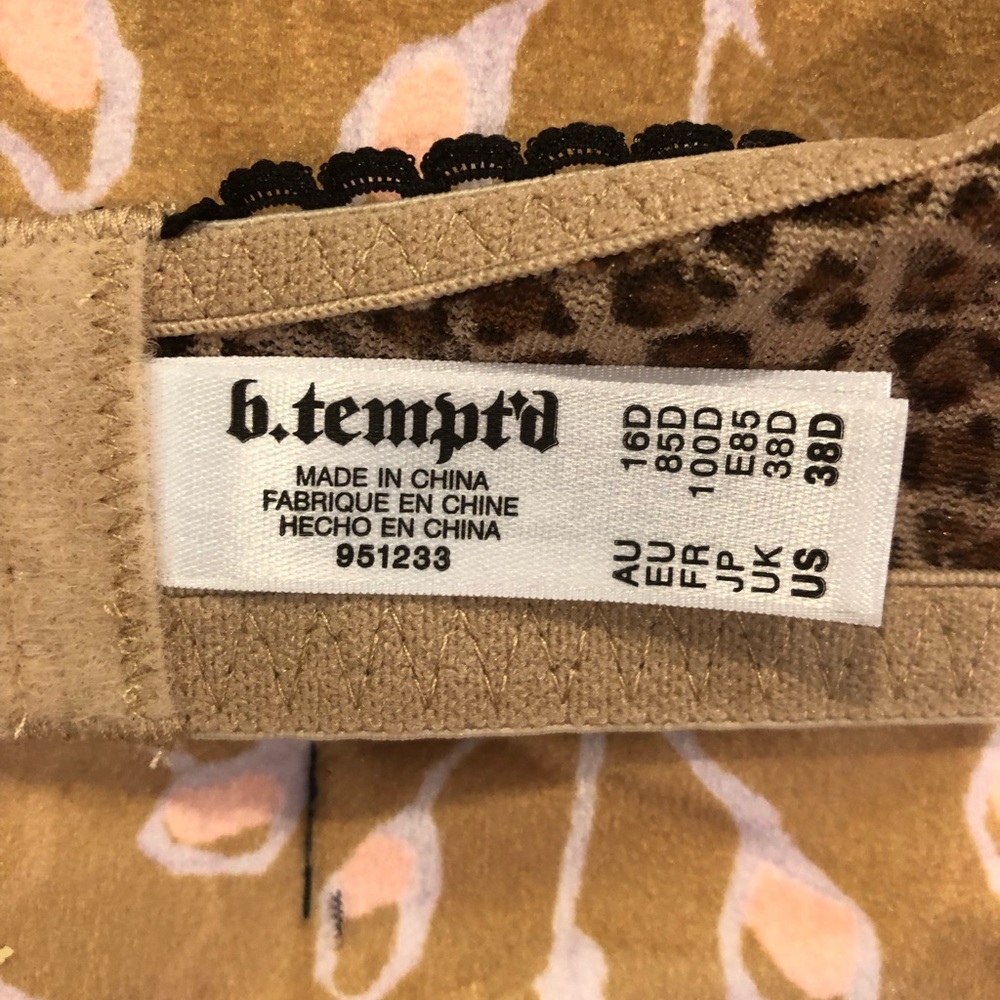 BeTempted Leopard Sheer Bra - Picture 3 of 3
